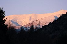 Coronet Peak Ski Field viewed from the Spa